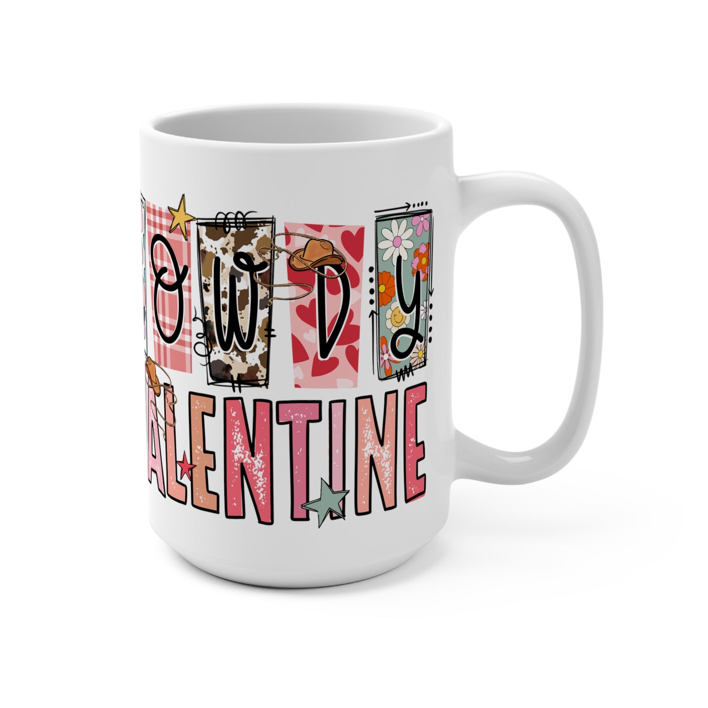 Howdy Valentine French Bulldog Puppy Love Ceramic Mug 15oz
