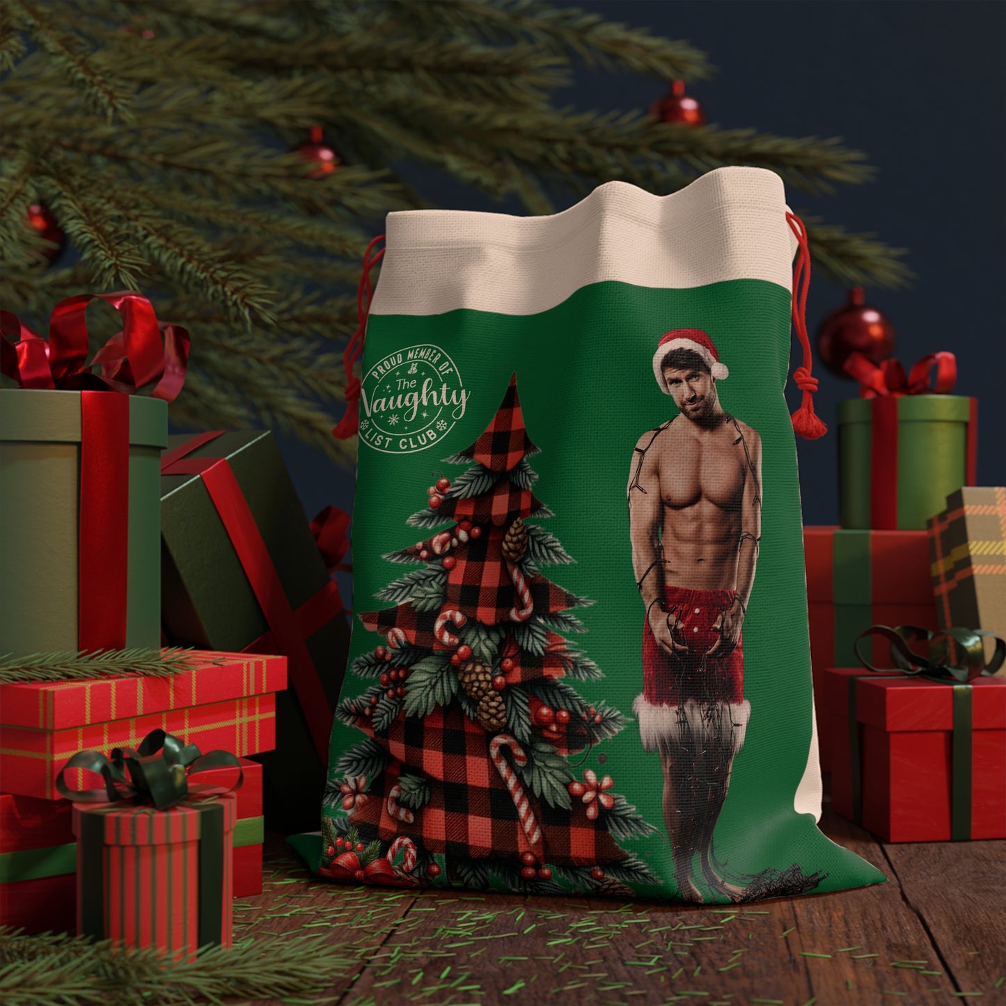Bear's Naughty List Gift Bag