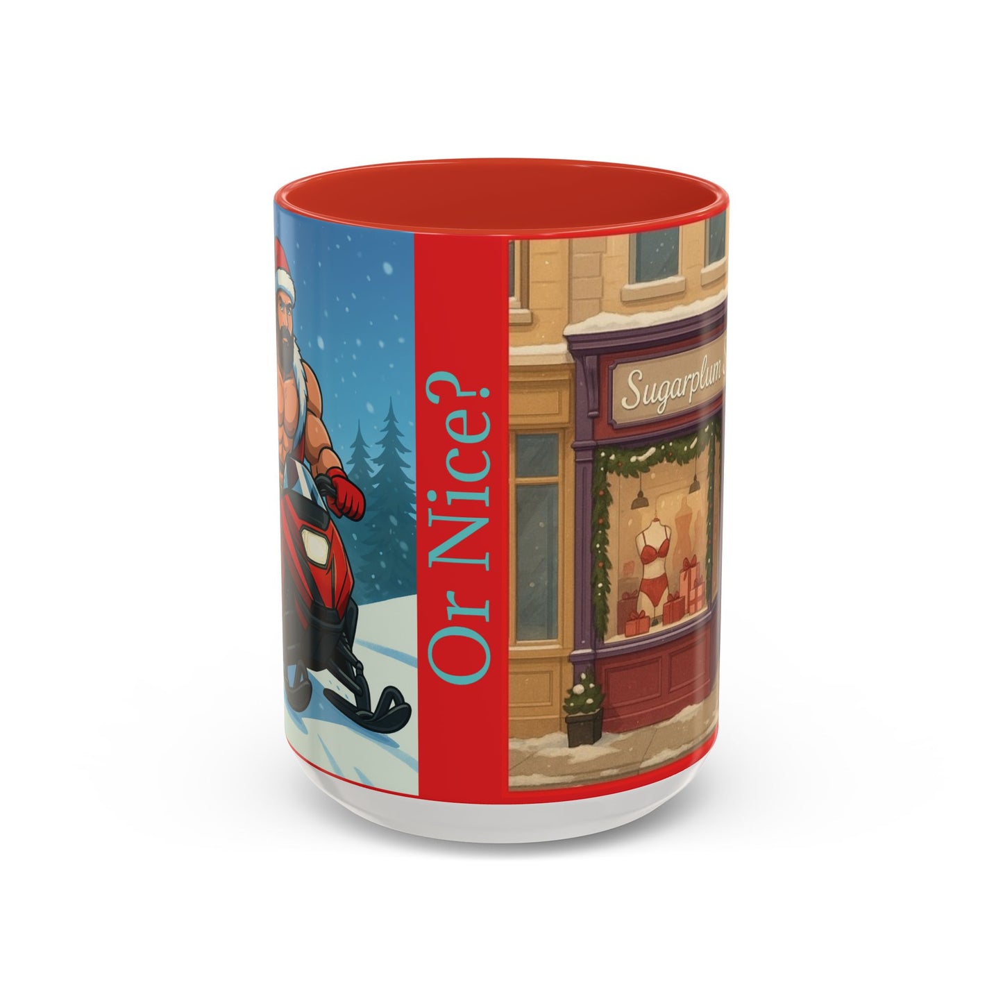 Naughty or Nice? Sugarplum Secrets x Beckett Timberwolf Coffee or Tea Mug (15oz)