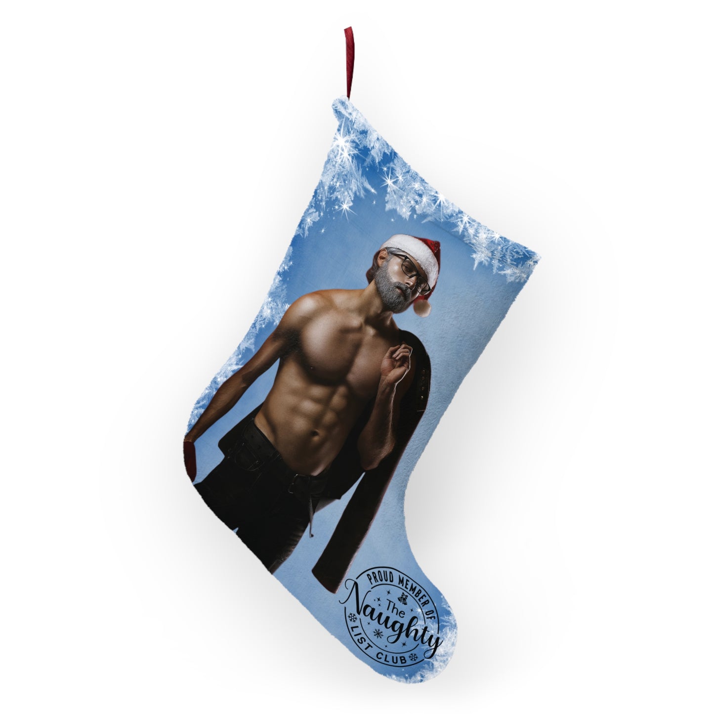 Naughty List Mountain Man Christmas Stocking