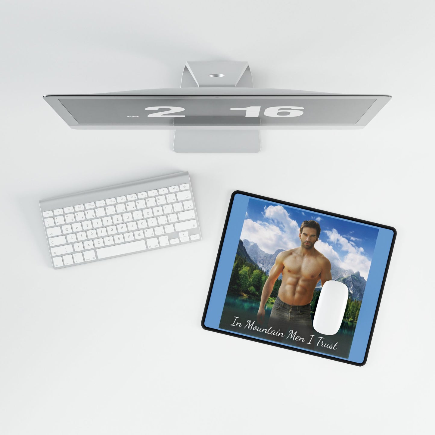 "In Mountain Men I Trust" Mousepad – Featuring Jack From Sold To The Mountain Man