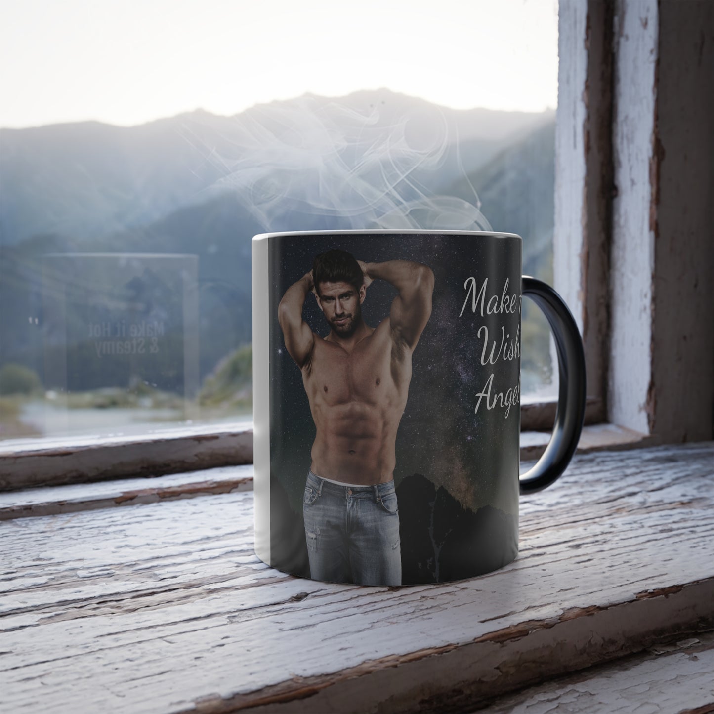 Morphing Make a Wish Make It Hot & Steamy Mountain Man Mug