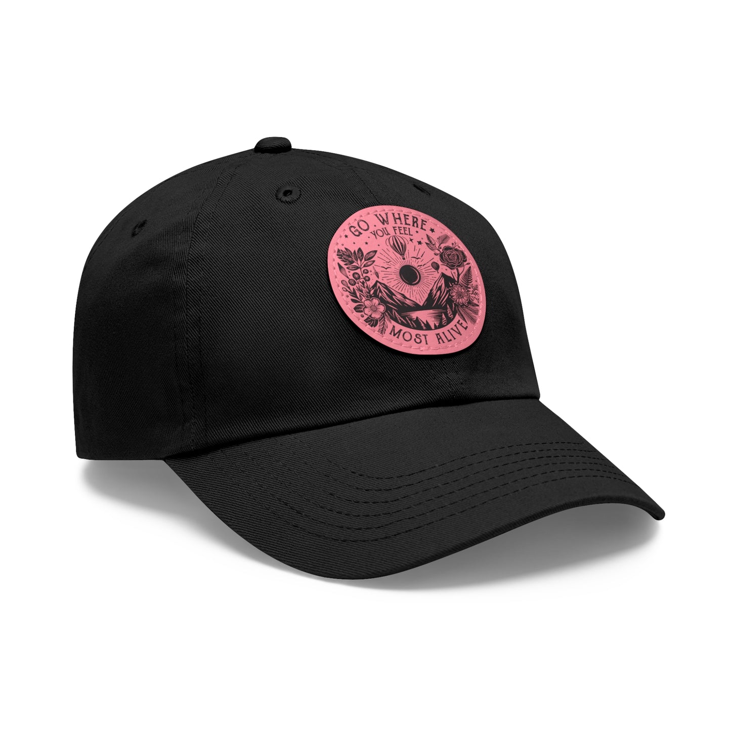 Go Where You Feel Most Alive Hat with Leather Patch