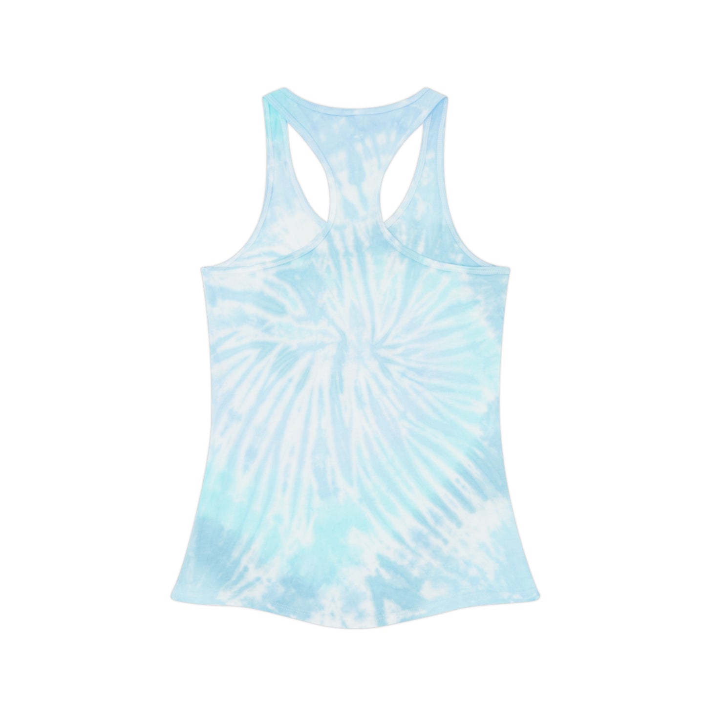 Here For The Boos Halloween Tie Dye Racerback Tank Top