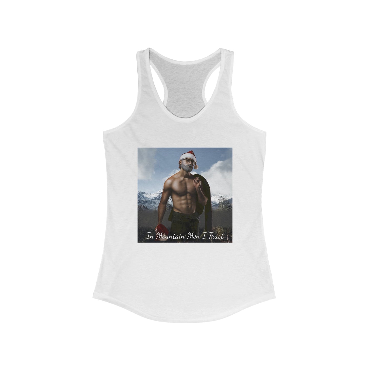 Kris "In Mountain Men I Trust" Racerback Tank Top