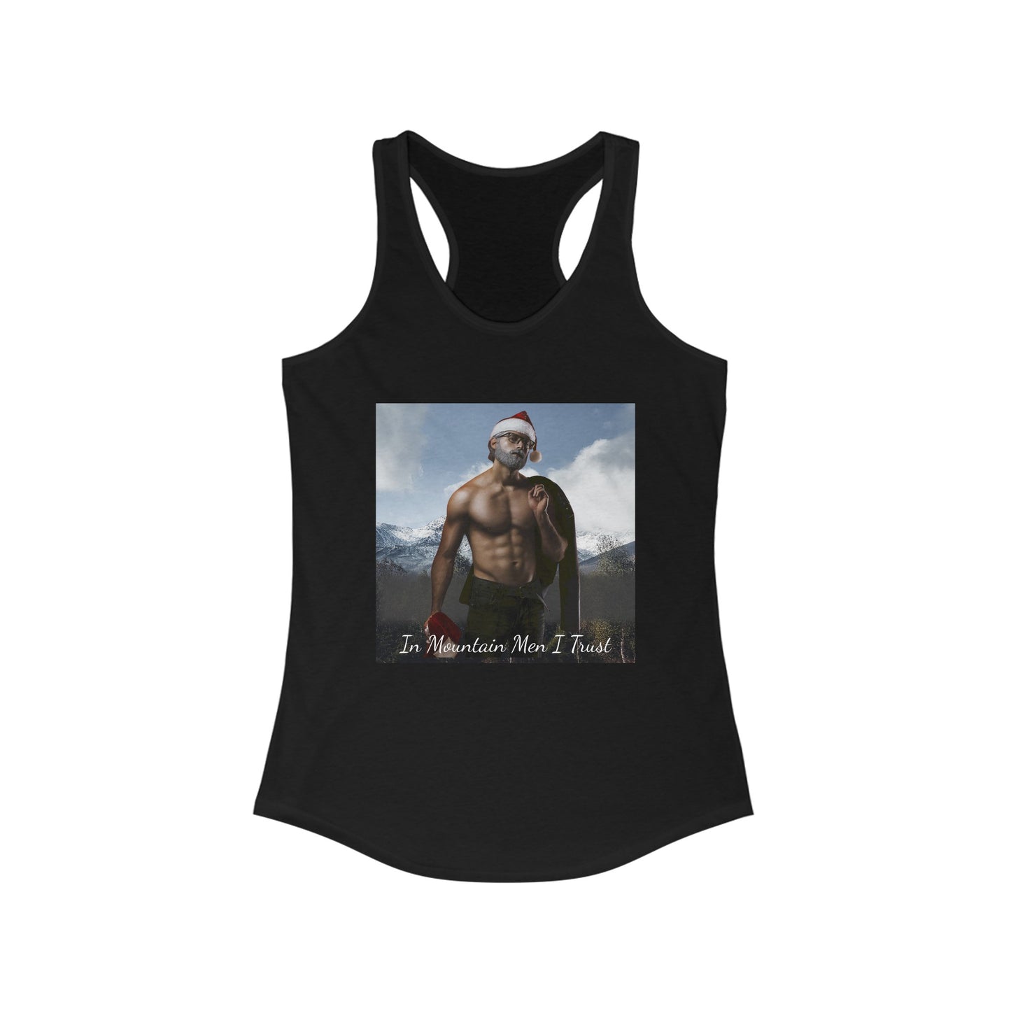 Kris "In Mountain Men I Trust" Racerback Tank Top