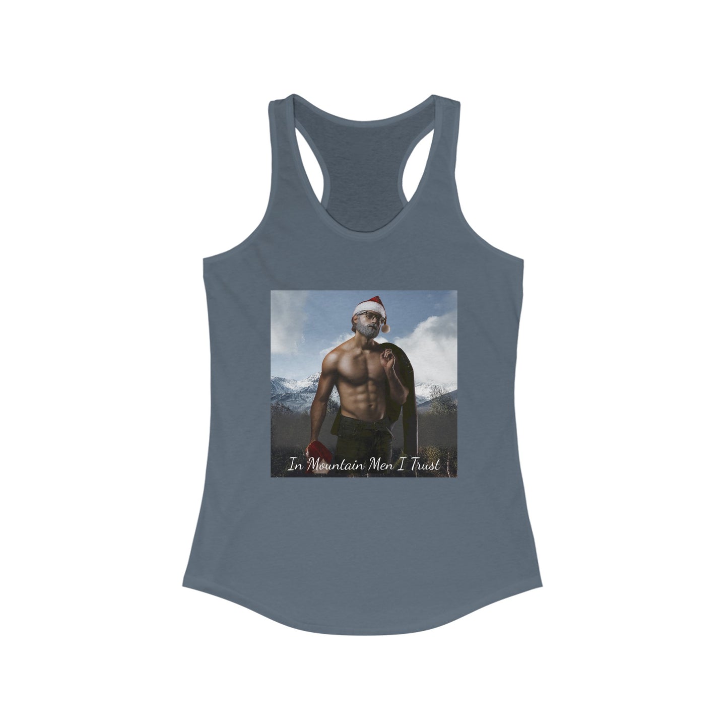 Kris "In Mountain Men I Trust" Racerback Tank Top