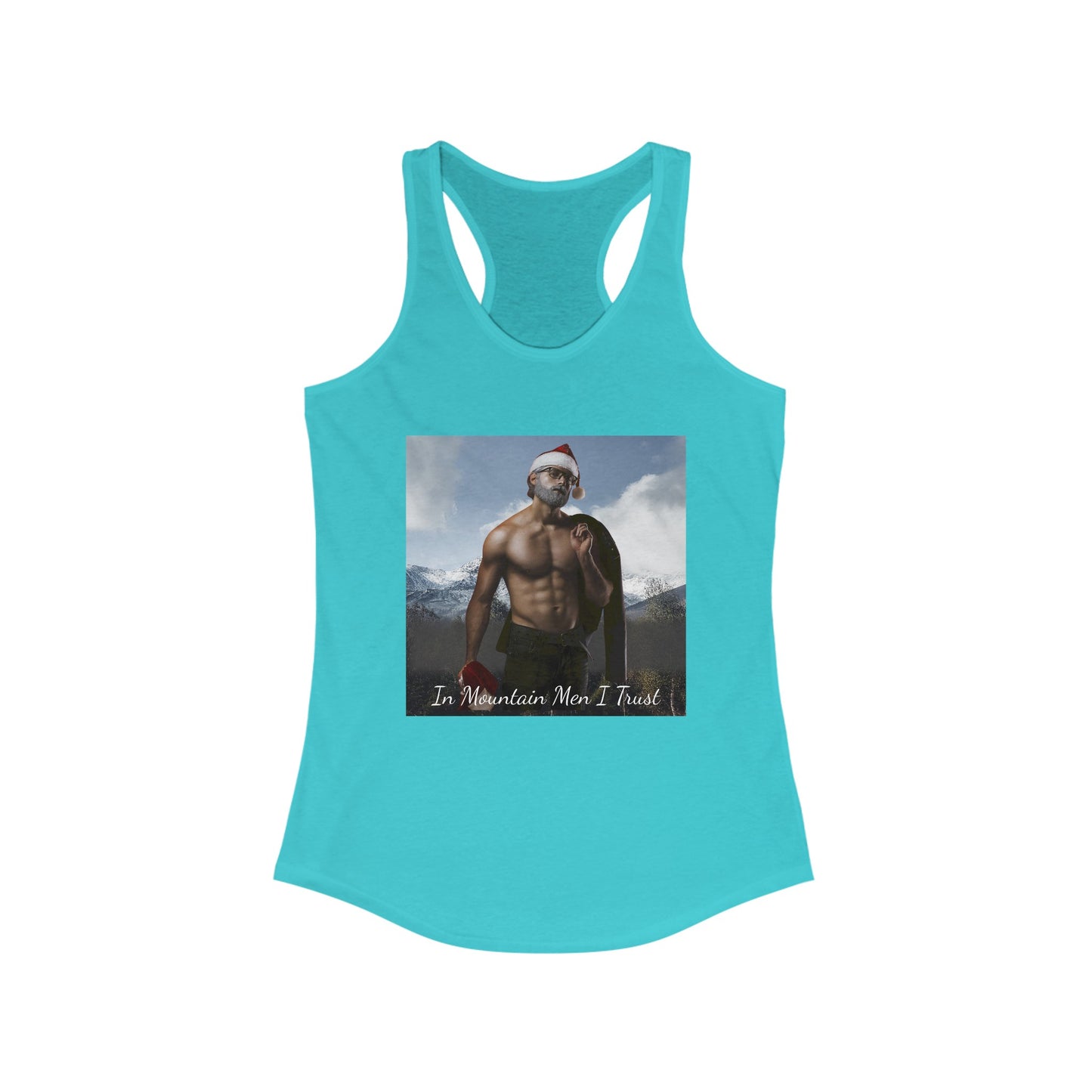 Kris "In Mountain Men I Trust" Racerback Tank Top