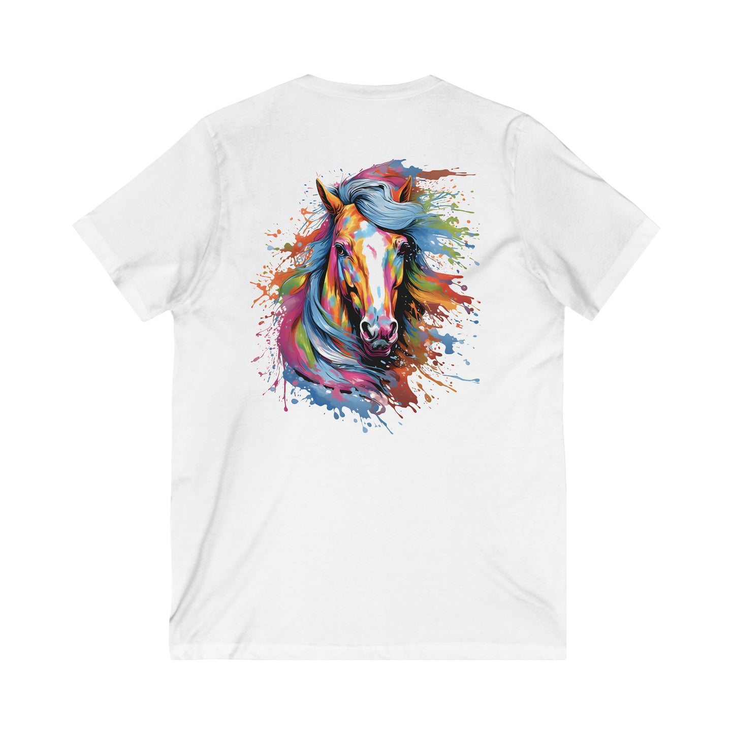 Graceful Cowgirl Jersey Short Sleeve V-Neck Tee Printed on Both Sides