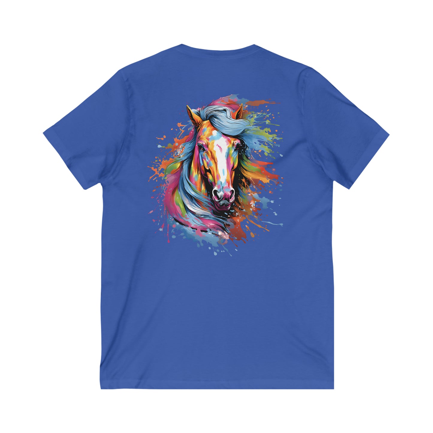 Graceful Cowgirl Jersey Short Sleeve V-Neck Tee Printed on Both Sides