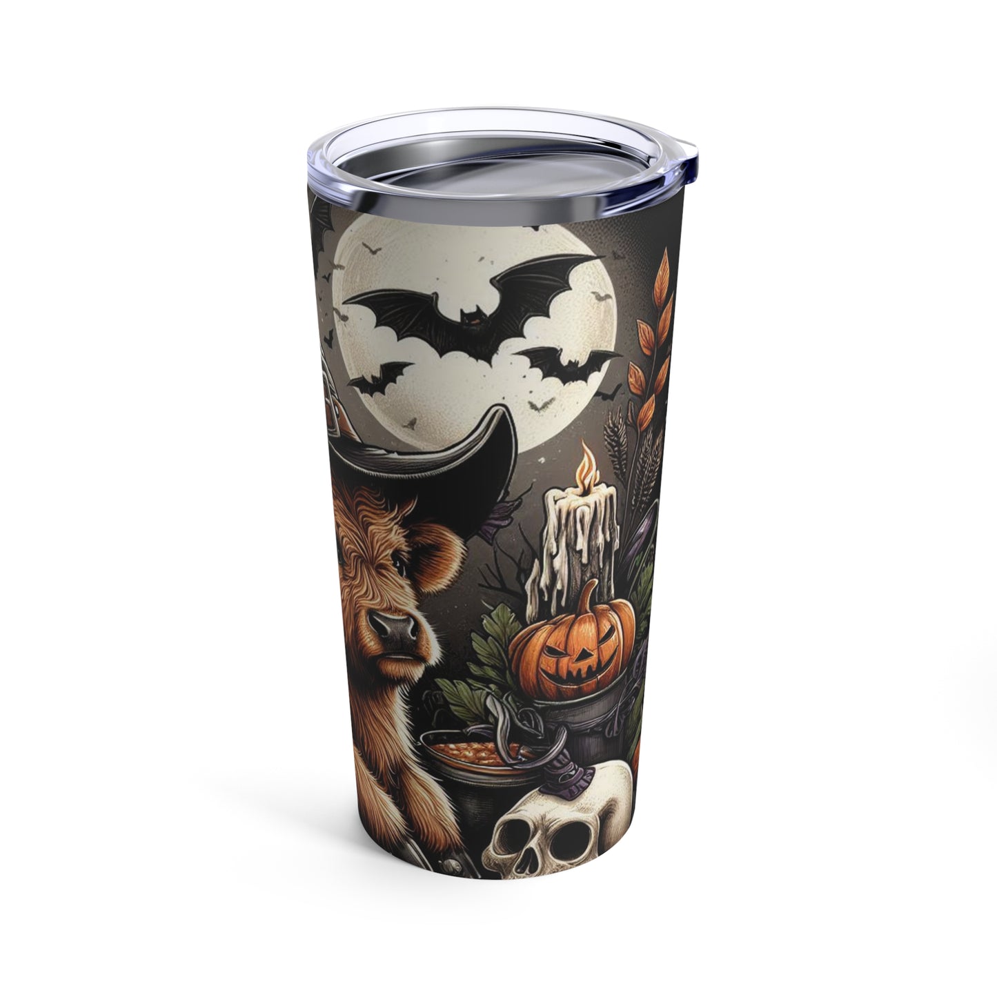 Halloween Highland Cow Tumbler 20oz