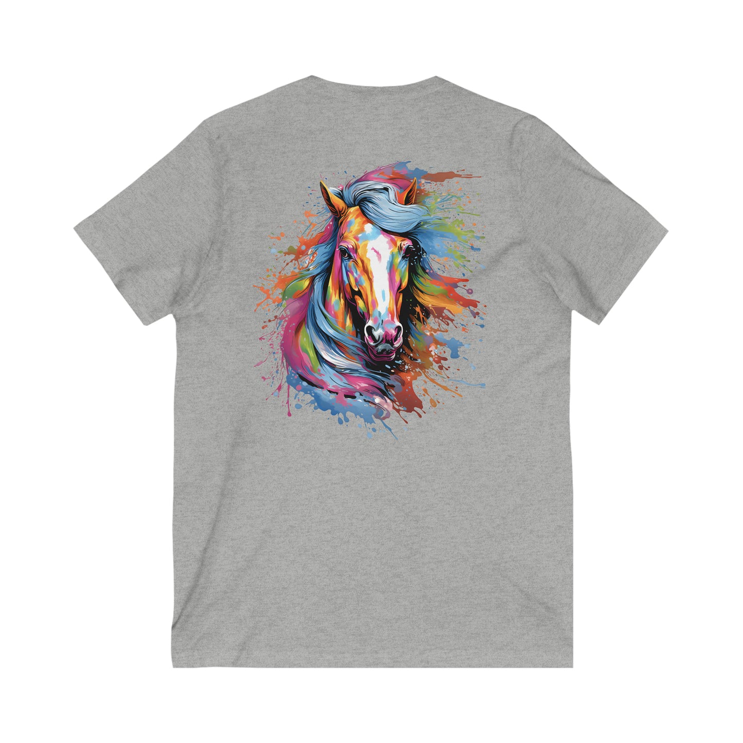 Graceful Cowgirl Jersey Short Sleeve V-Neck Tee Printed on Both Sides