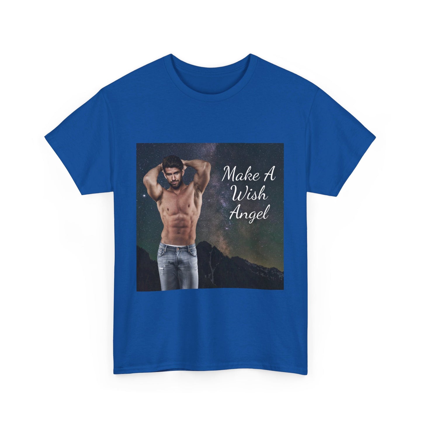 Make A Wish (Climb A Mountain Man) Heavy Cotton Tee Available in 12 Colors