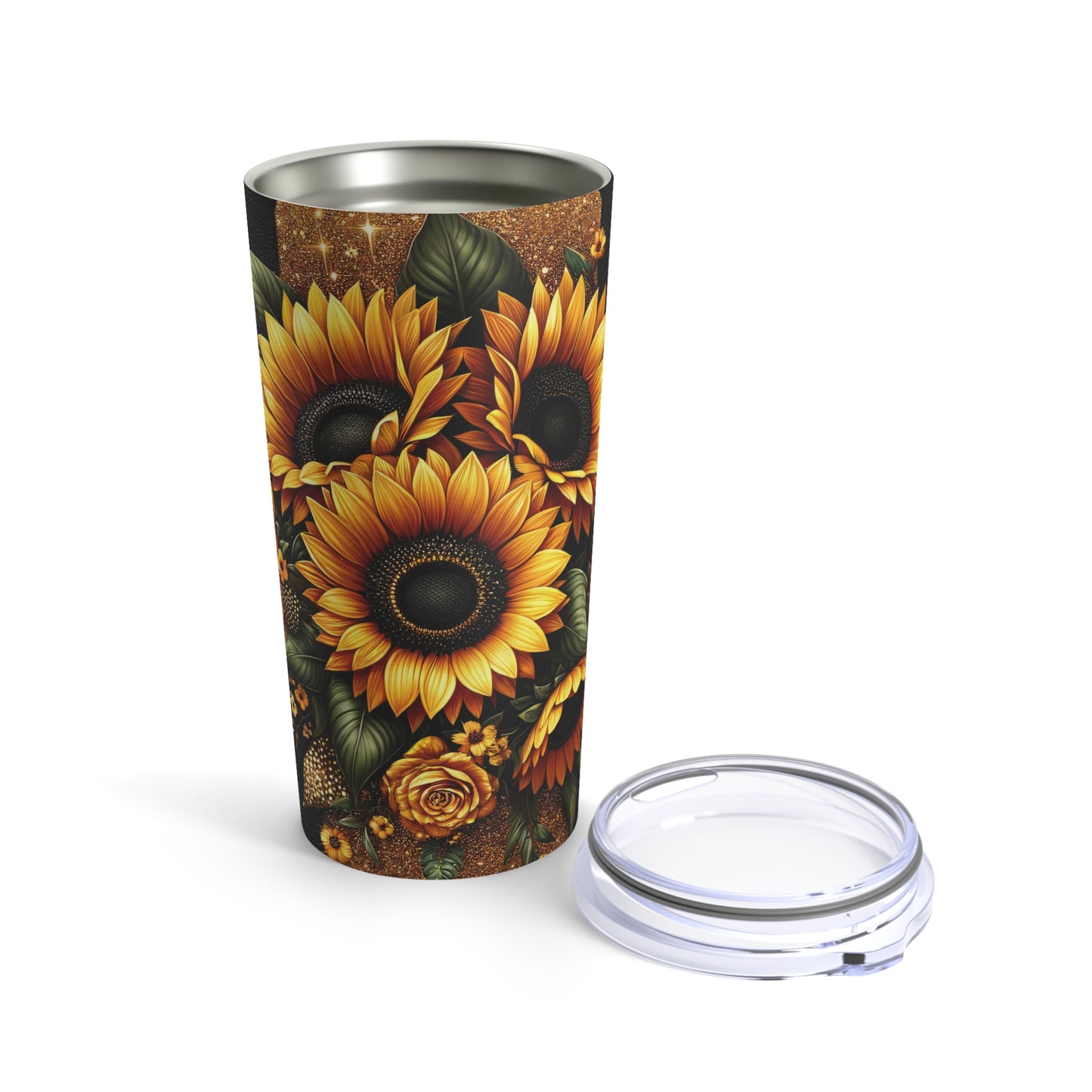 Leopard Sunflower Tumbler 20oz