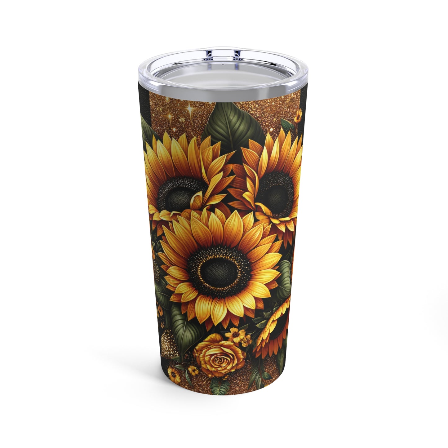 Leopard Sunflower Tumbler 20oz