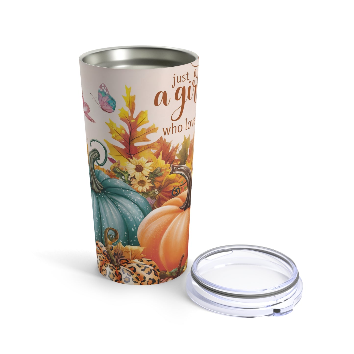 Just A Girl Who Loves Fall Tumbler 20oz