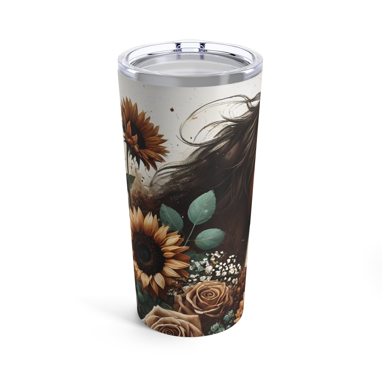 Boho Sunflower Horse Tumbler 20oz