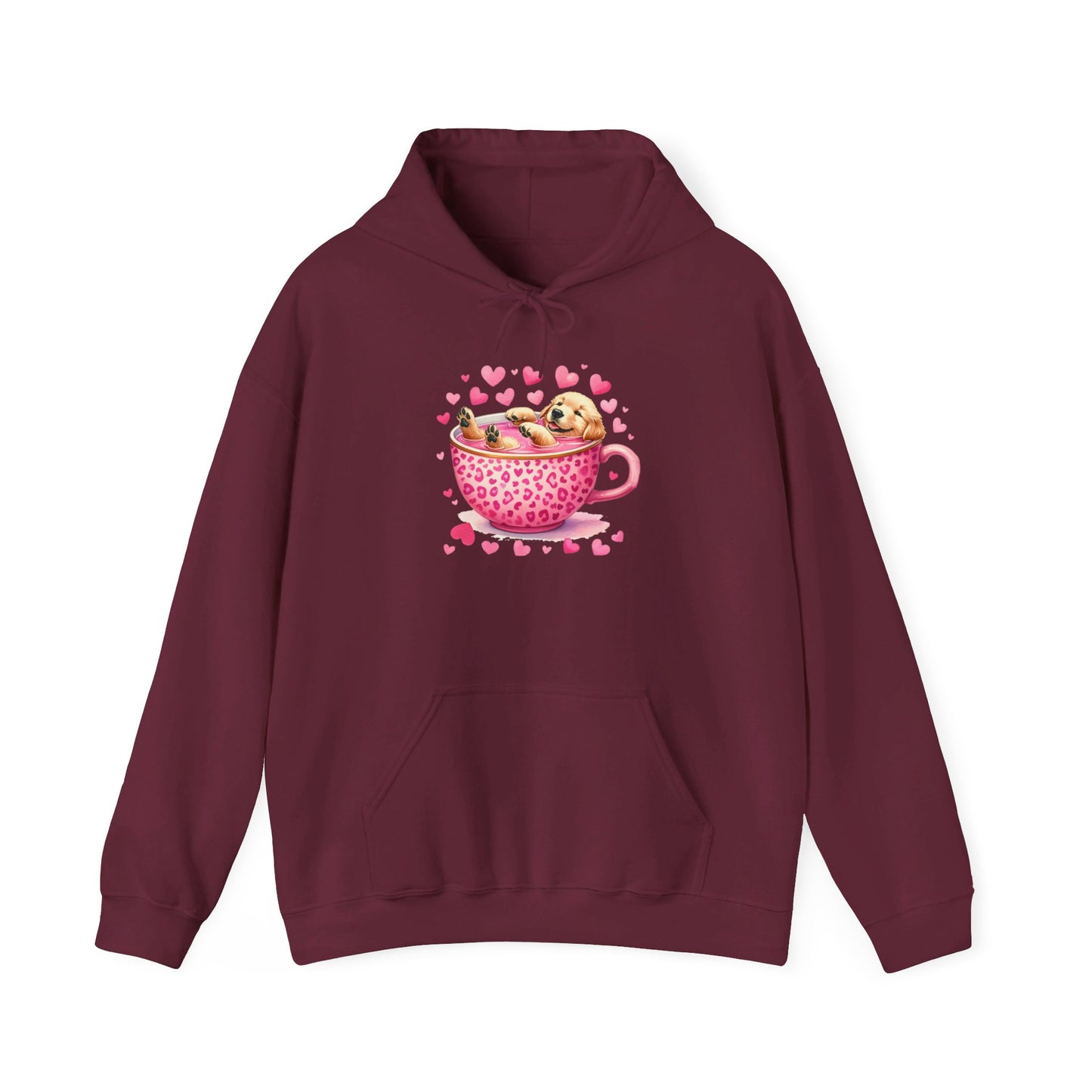 Howdy Valentine Labrador Retriever Puppy Love Hooded Sweatshirt