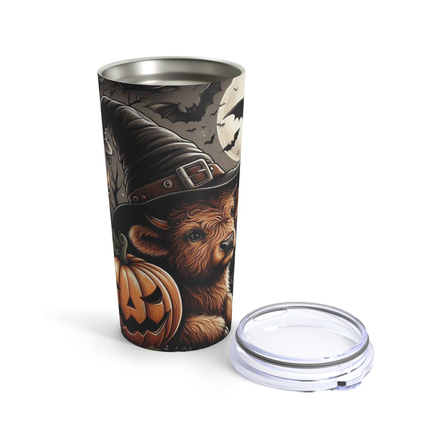 Halloween Highland Cow Tumbler 20oz