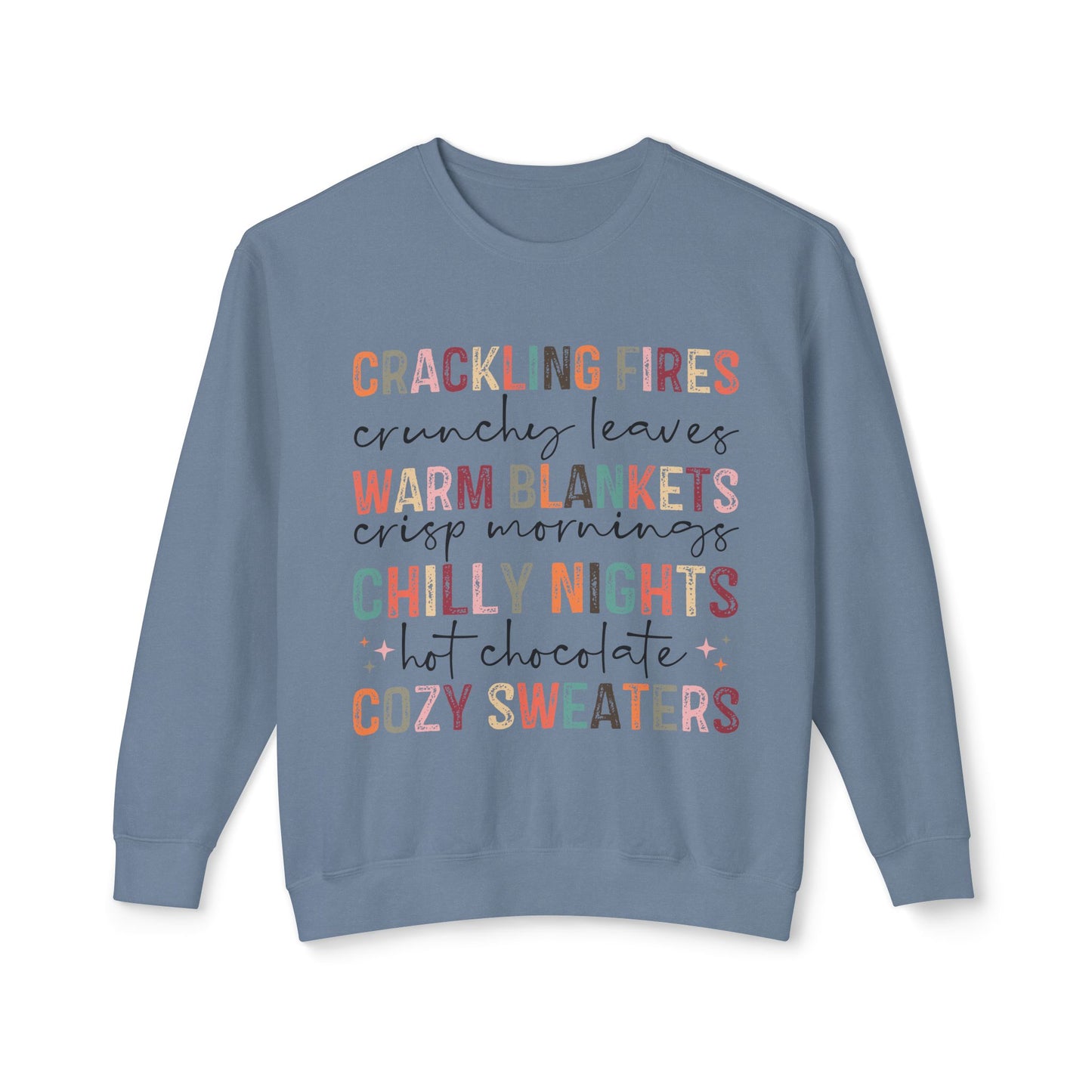 Just A Girl Who Loves Fall Lightweight Crewneck Sweatshirt