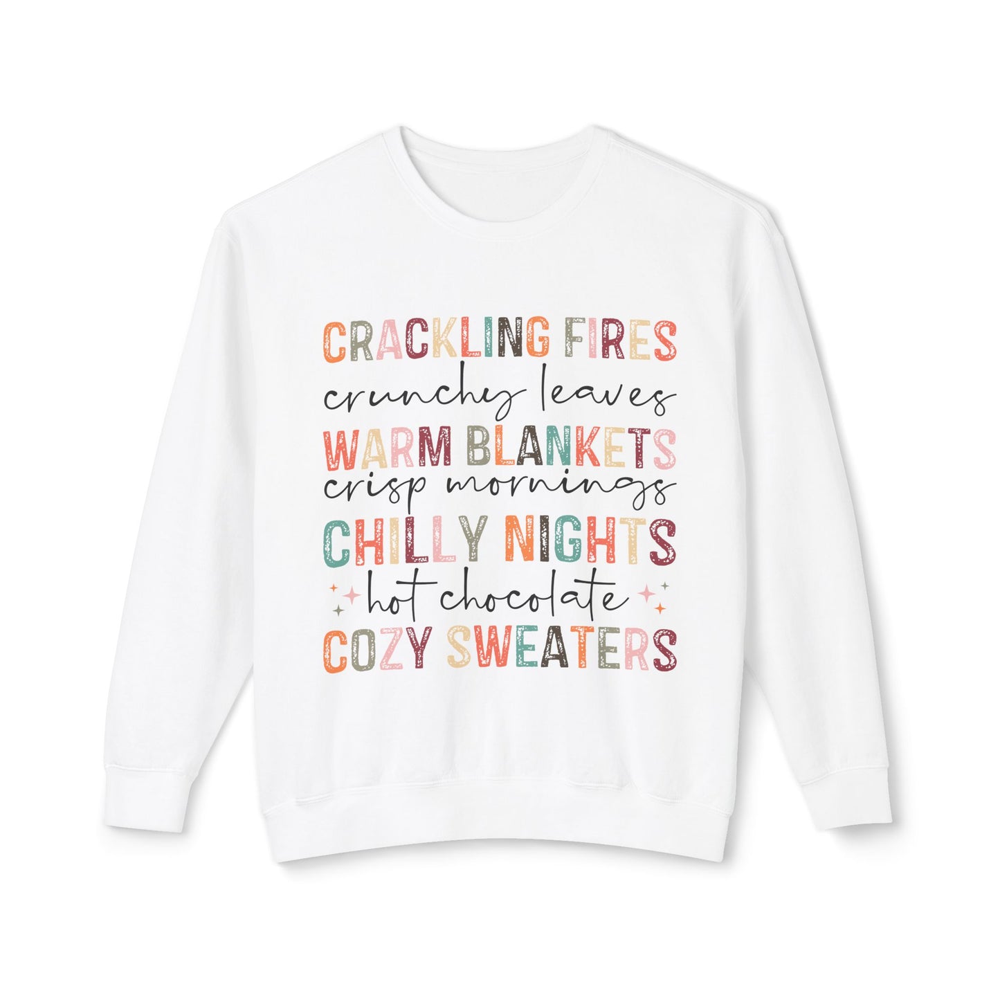 Just A Girl Who Loves Fall Lightweight Crewneck Sweatshirt