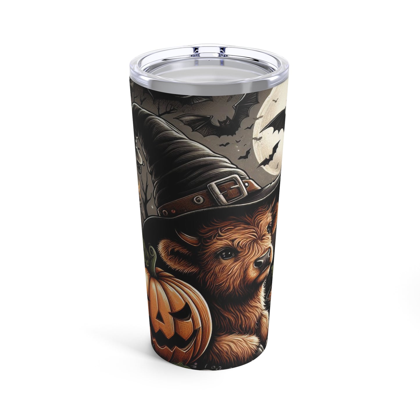 Halloween Highland Cow Tumbler 20oz