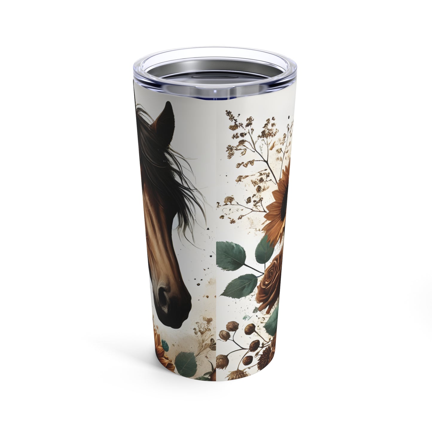 Boho Sunflower Horse Tumbler 20oz