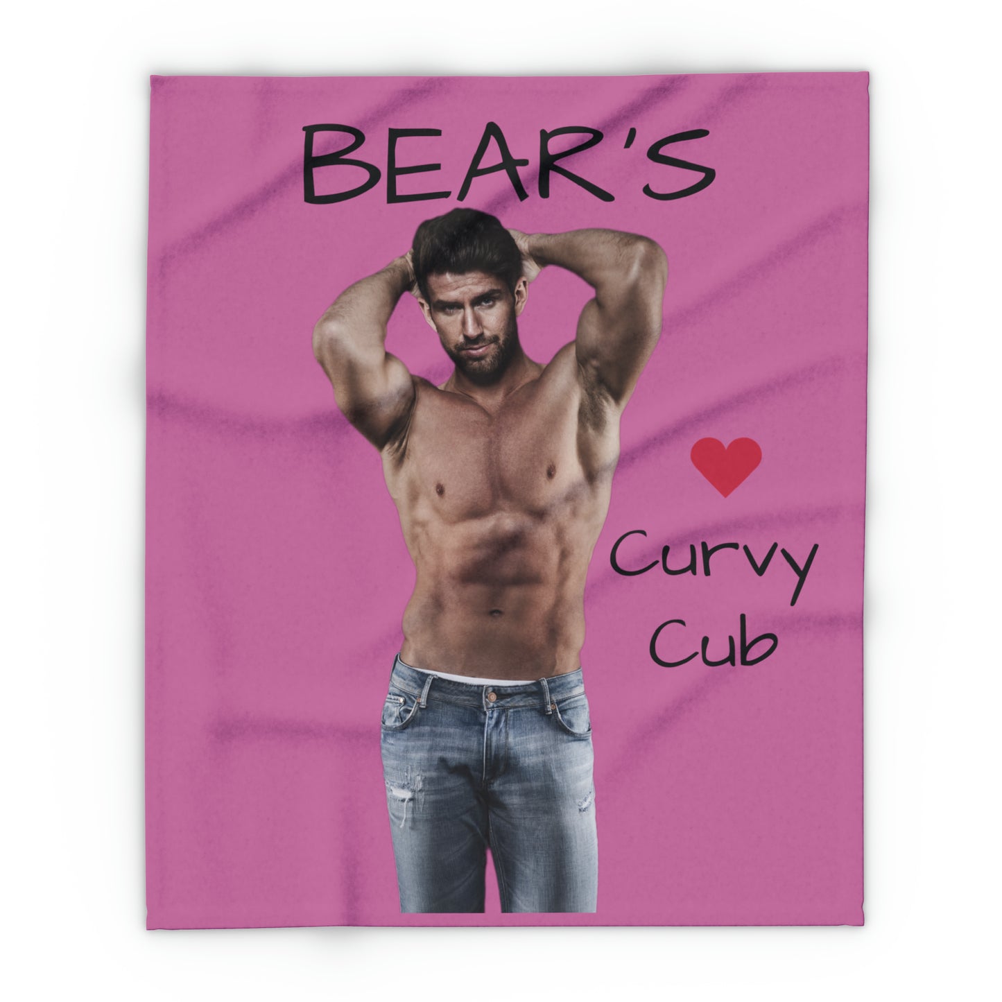 Bear's Curvy Cub Blanket in Pink (2 Sizes)