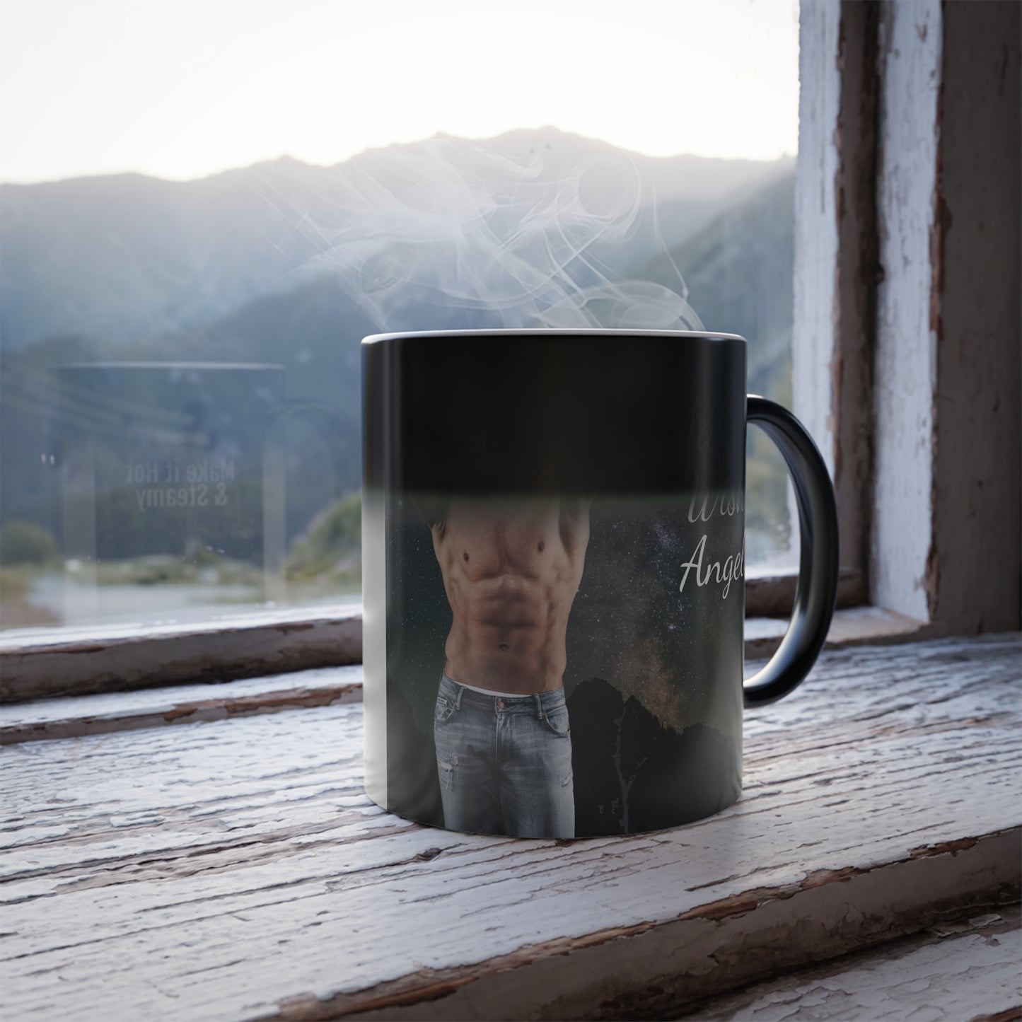 Morphing Make a Wish Make It Hot & Steamy Mountain Man Mug