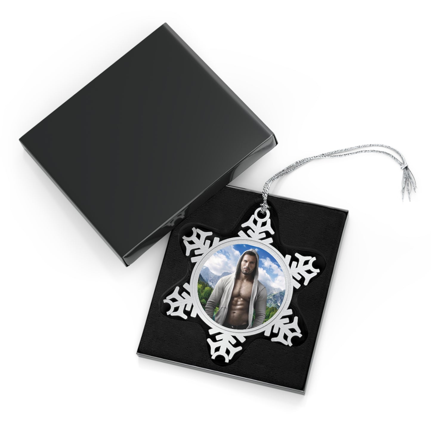 Sage Pewter Snowflake Ornament