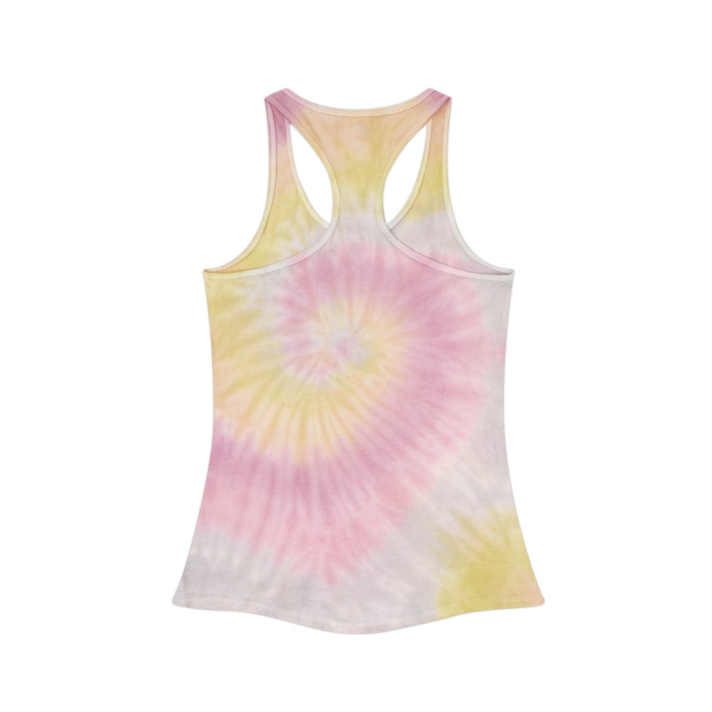 Here For The Boos Halloween Tie Dye Racerback Tank Top