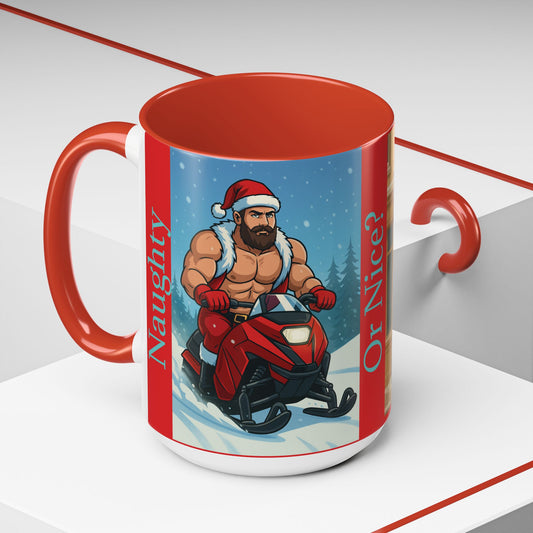 Naughty or Nice? Sugarplum Secrets x Beckett Timberwolf Coffee or Tea Mug (15oz)