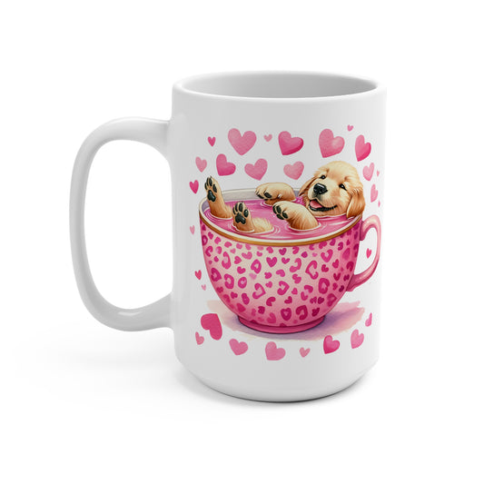 Howdy Valentine Labrador Retriever Puppy Love Ceramic Mug 15oz