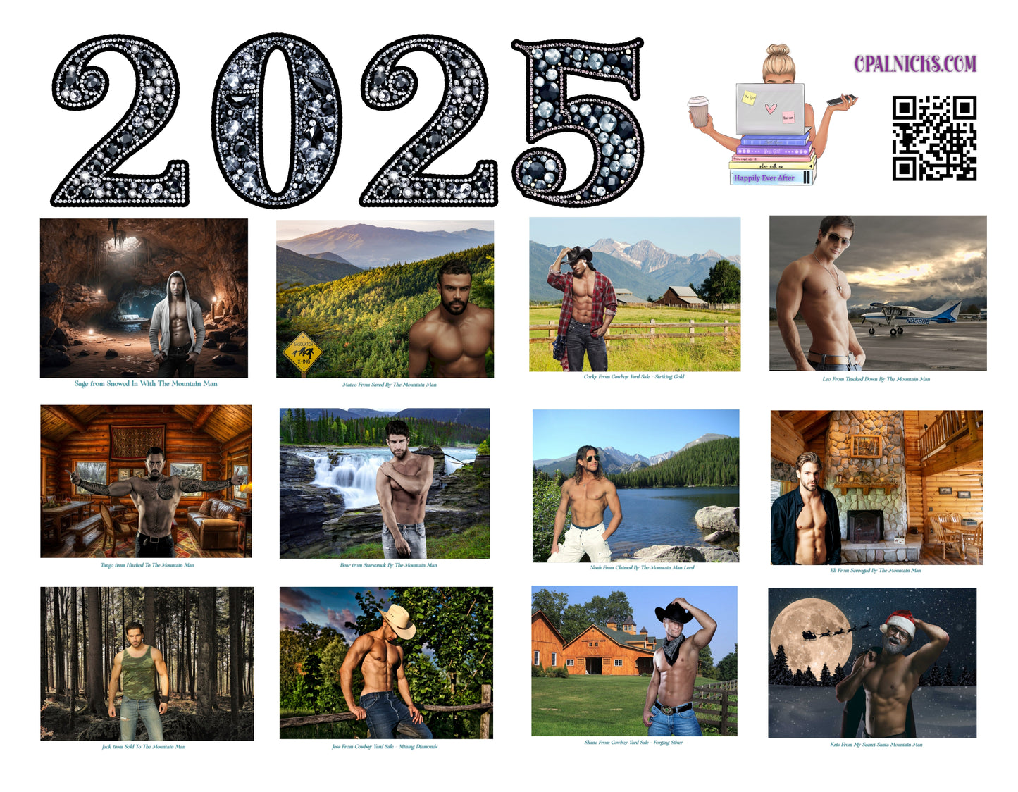 2025 Alpha Males Wall Calendar