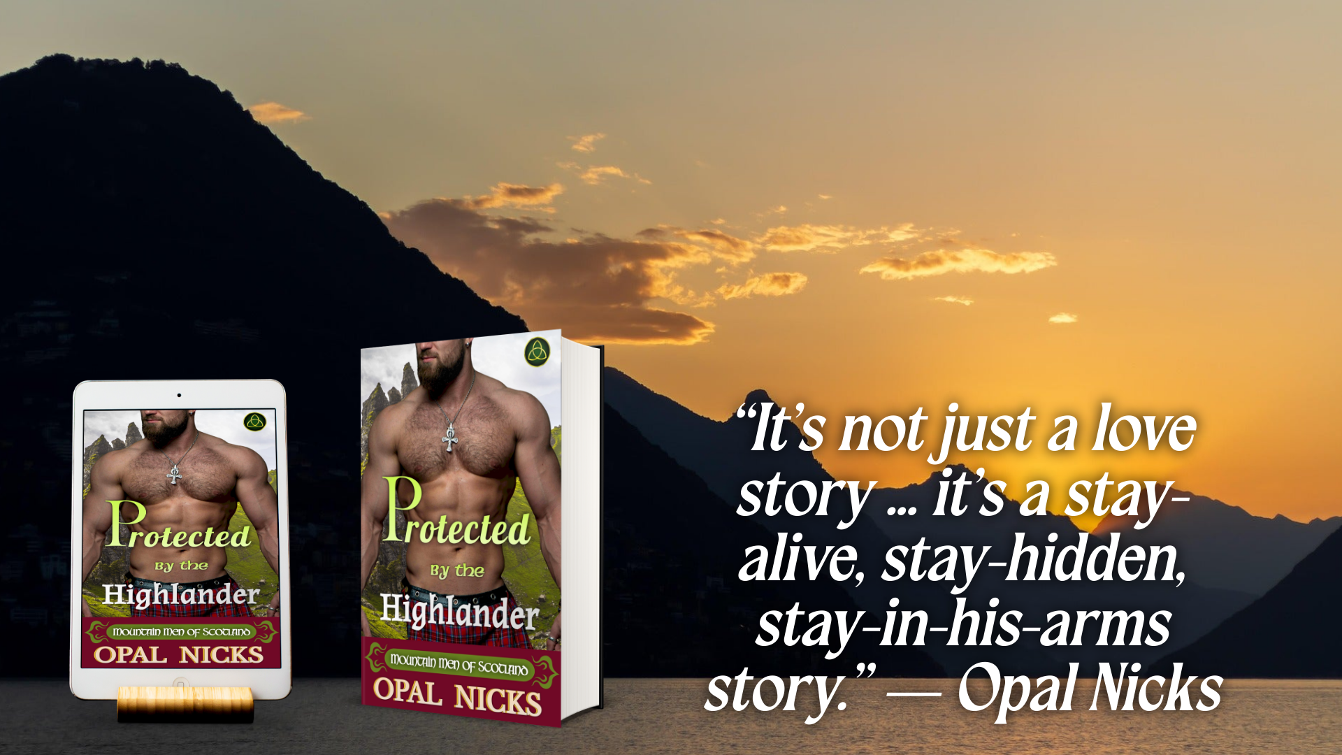 Load video: Book Trailer For Protected By The Highlander